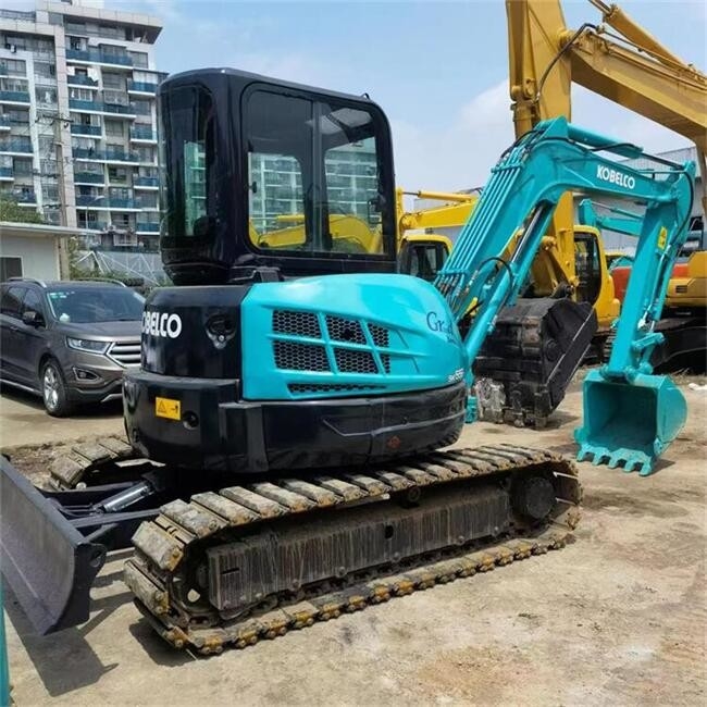 Used Kobelco Mini Excavator SK55SR Kobelco 5 Ton Excavator With Original Parts