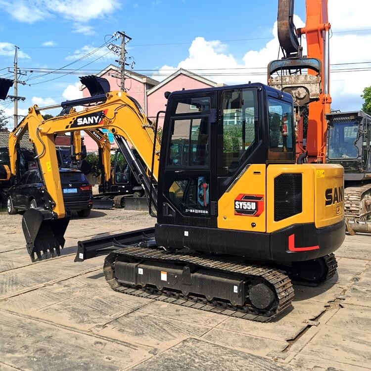 Mini Used Sany Excavator SY55U Sany 5 Ton Excavator With Original Parts