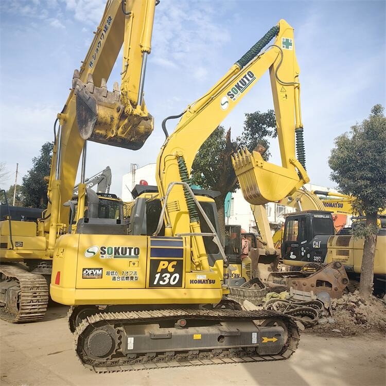 PC130-7 Second Hand Komatsu Excavators Used 13 Ton Excavator 66KW Power