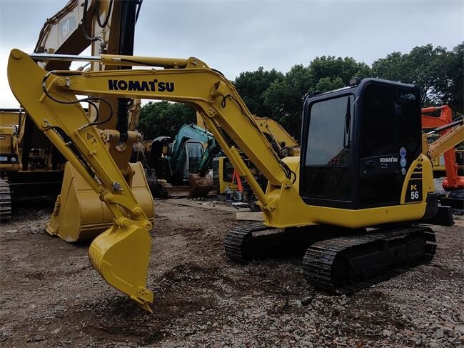 PC56-7 Second Hand Komatsu Excavators Komatsu 5.5 Ton Excavator Fuel Efficiency