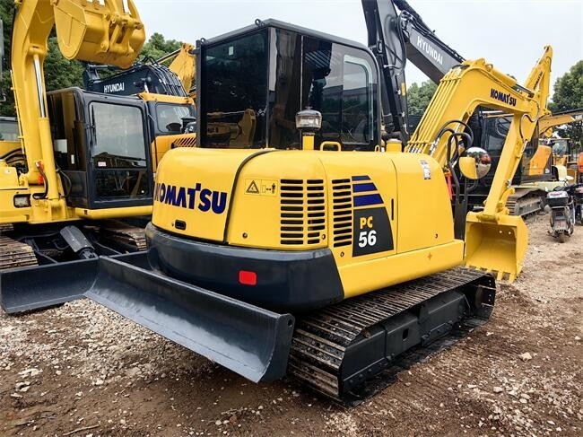 PC56-7 Second Hand Komatsu Excavators Komatsu 5.5 Ton Excavator Fuel Efficiency
