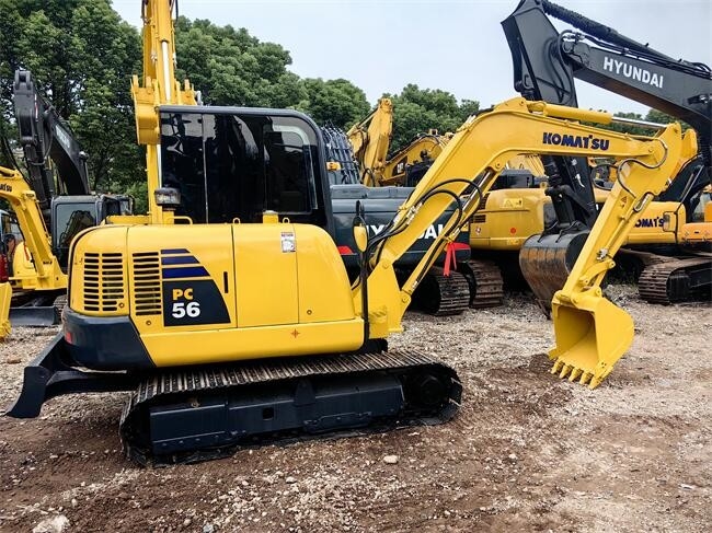 PC56-7 Second Hand Komatsu Excavators Komatsu 5.5 Ton Excavator Fuel Efficiency