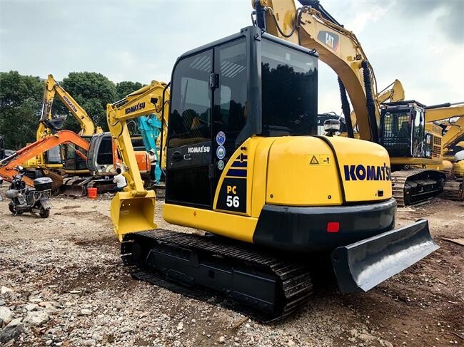 PC56-7 Second Hand Komatsu Excavators Komatsu 5.5 Ton Excavator Fuel Efficiency