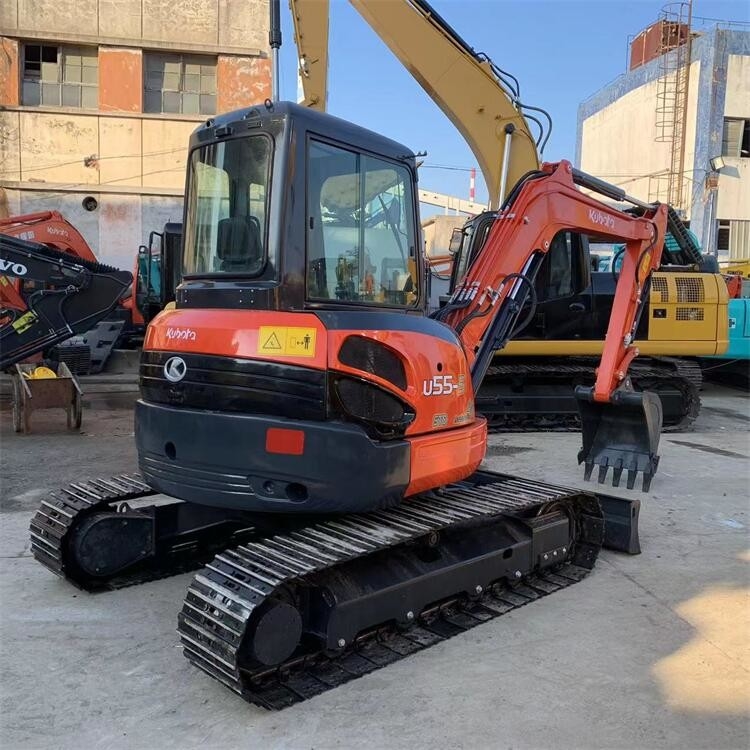 U55-4 Second Hand Kubota Excavators Kubota 5 Ton Digger With Crawler Chain