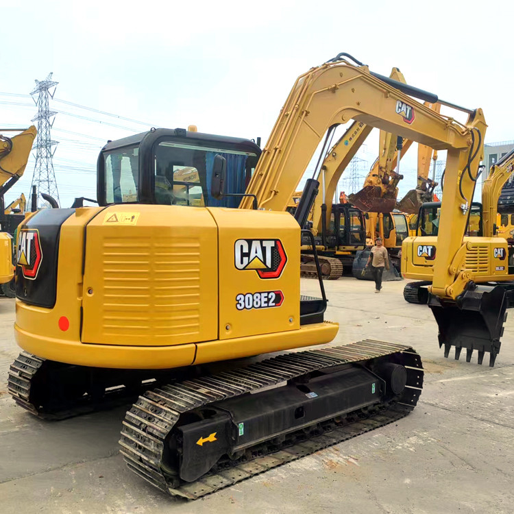 Long Lifespan Cat 8 Ton Excavator Mini Used CAT 308 Excavator 49.7kw
