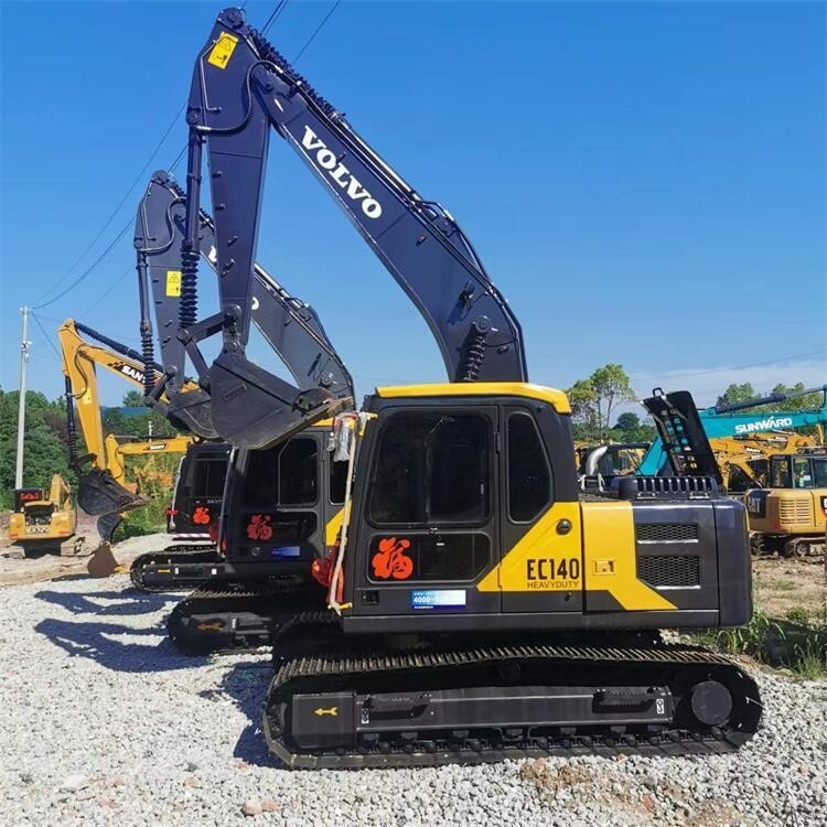Second Hand Volvo Crawler Excavator Volvo Ec140d 14 Ton  Long Working Hours