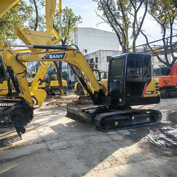 Mini Sany SY60C Excavator High Efficiency Low Fuel Consumption Optimized For Smooth & Productive Work