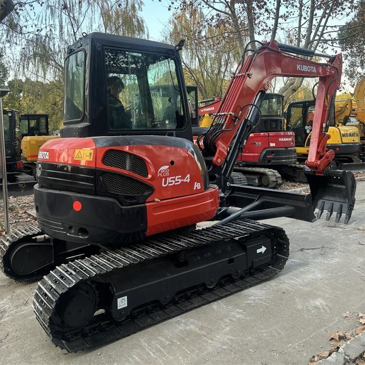 Second Hand Kubota U55-4  Excavators Used Kubota 5 Ton Digger With Crawler Chain