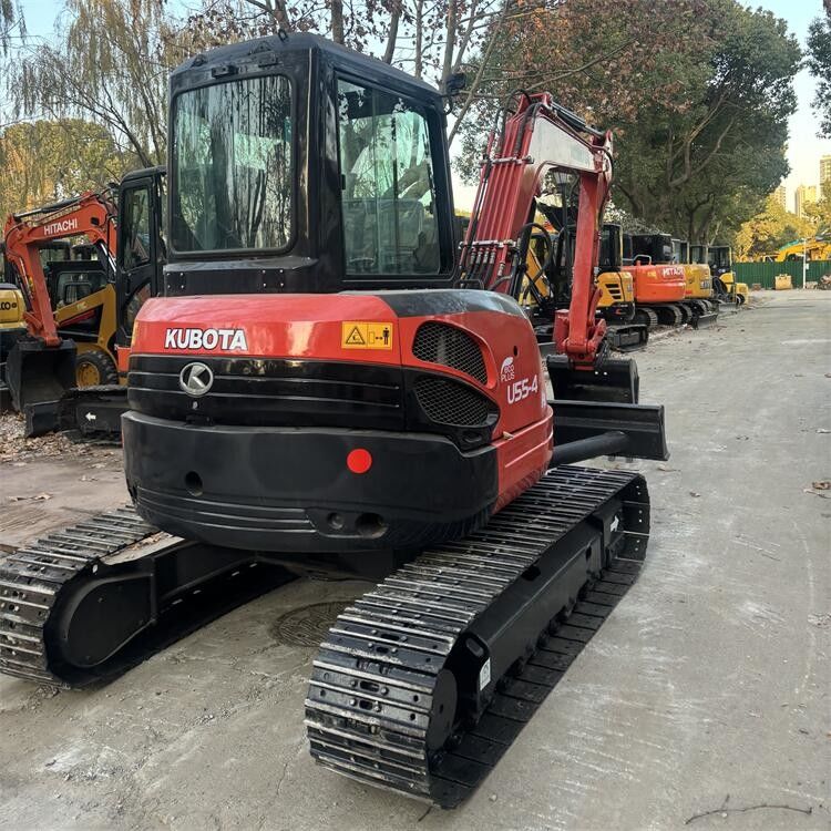 Second Hand Kubota U55-4  Excavators Used Kubota 5 Ton Digger With Crawler Chain